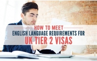 English language Requirement UK Tier 2 Visas