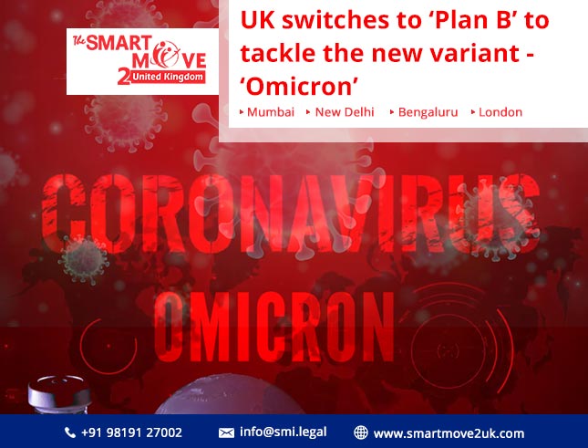 UK switches to ‘Plan B’ to tackle the new variant - ‘Omicron’