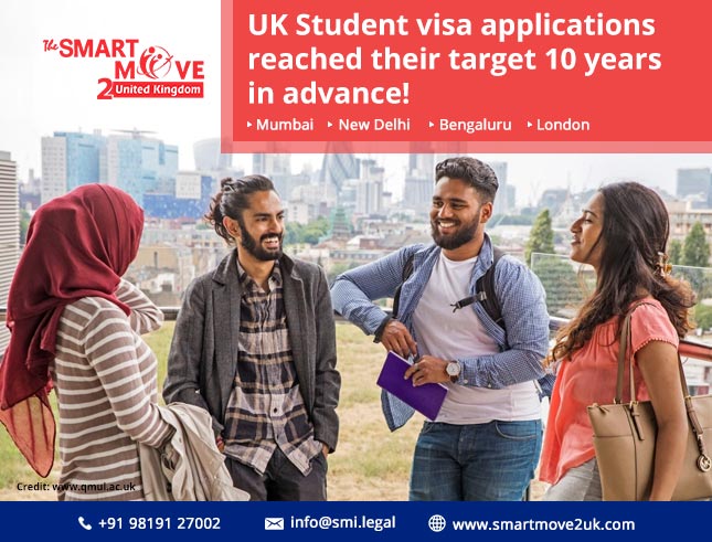 UK Student visa applications reached their target of over 600,000 students - 10 years in advance!