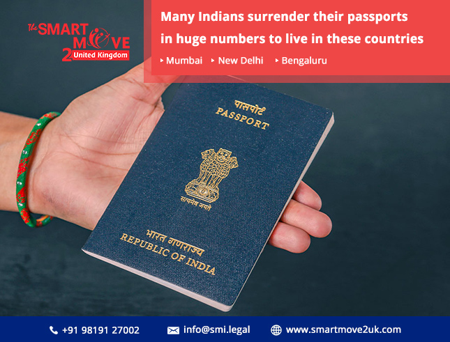 Many Indians surrender their passports