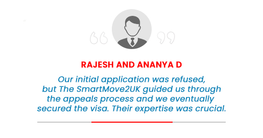 UK Spouse Visa Refusal appeals process testimonial by Rajesh & Ananya D