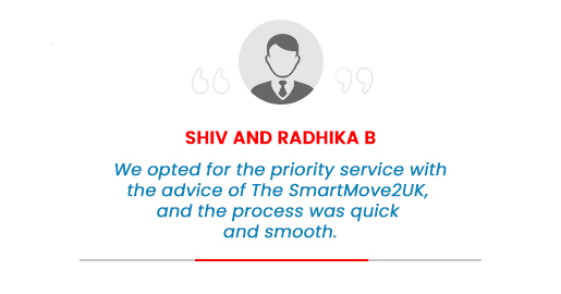 UK Spouse visa priority service with the advice of The SmartMove2UK by Shiv and Radhika B