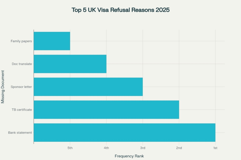 Top 5 Reasons UK Visa Applications Get Refused Due to Missing Documents